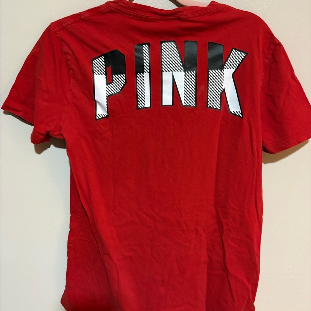 PINK Victoria's Secret Red Tee - Picture 3 of 3